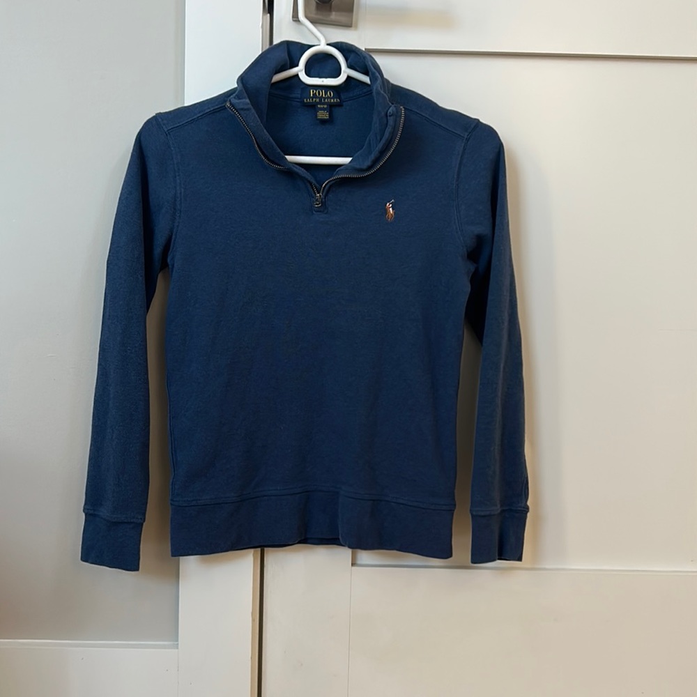 Polo Quarter Zip Pullover - M (10-12)